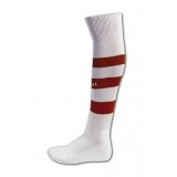 LUANVI LISTADA MEDIAS Futbol RAYAS color BLANCO ROJO equipacion deporte  calcetin talla SOCK hombre niño 04159