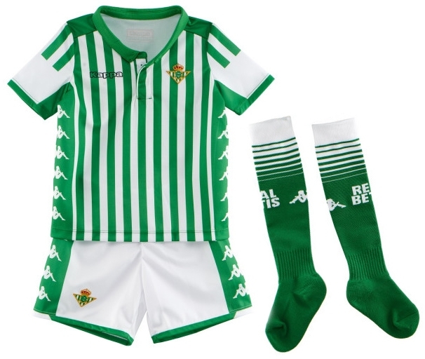 pesadilla Agarrar lámpara Camisetas Kappa Minikit Real Betis 2019-2020 304P1J0