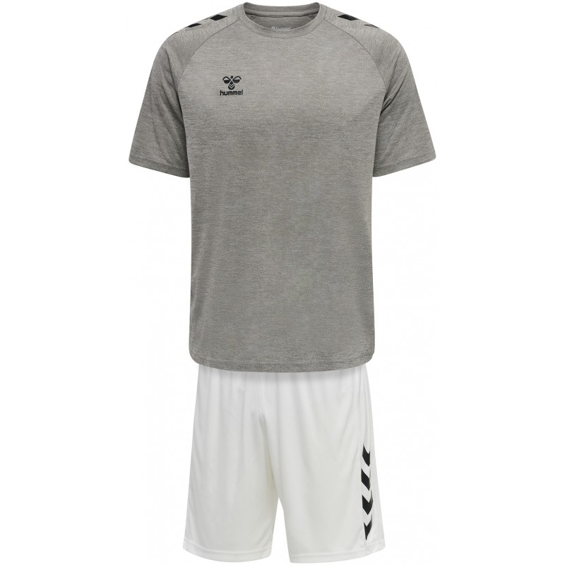 Hummel XK CORE POLY - T-shirt con stampa - white/bianco