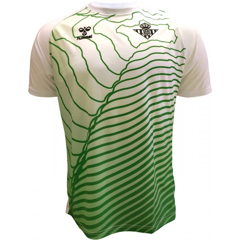 Contratación Aventurarse Lo anterior Camisetas hummel Pre-partido Real Betis 2022-23 216514-9208