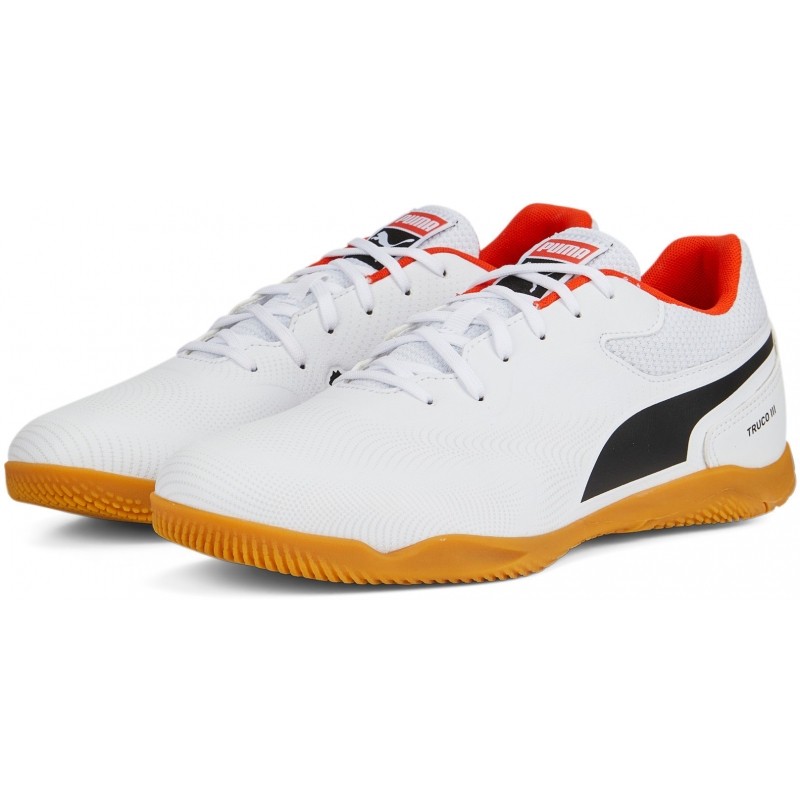 Zapatillas de Fútbol Sala Puma Truco III Niño Naranja