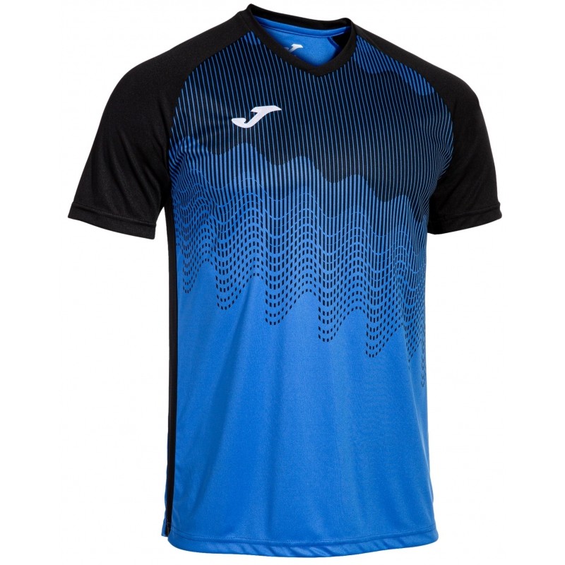 Camiseta Joma Tiger 4 Royal Negro - Mejores Sensaciones
